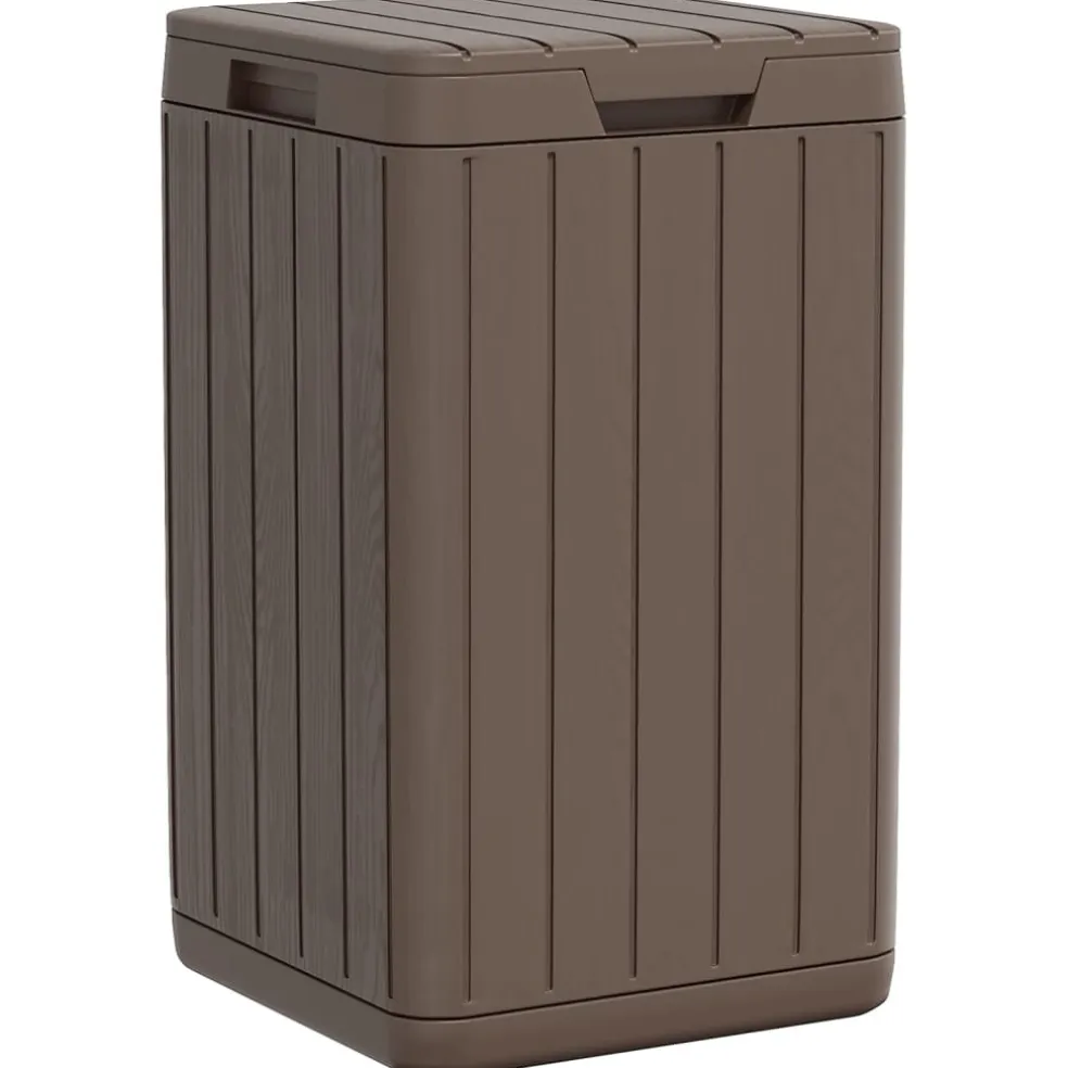 vidaXL Tuinafvalbak 38x38x65 cm polypropeen bruin