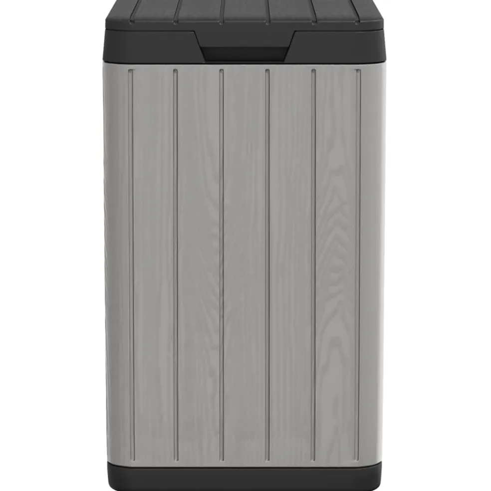 vidaXL Tuinafvalbak 38x38x65 cm polypropeen grijs