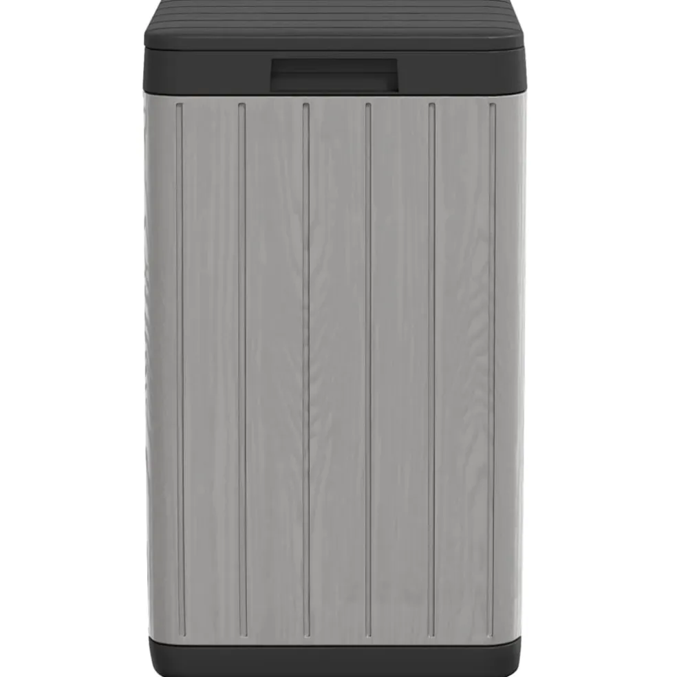 vidaXL Tuinafvalbak 38x38x65 cm polypropeen grijs