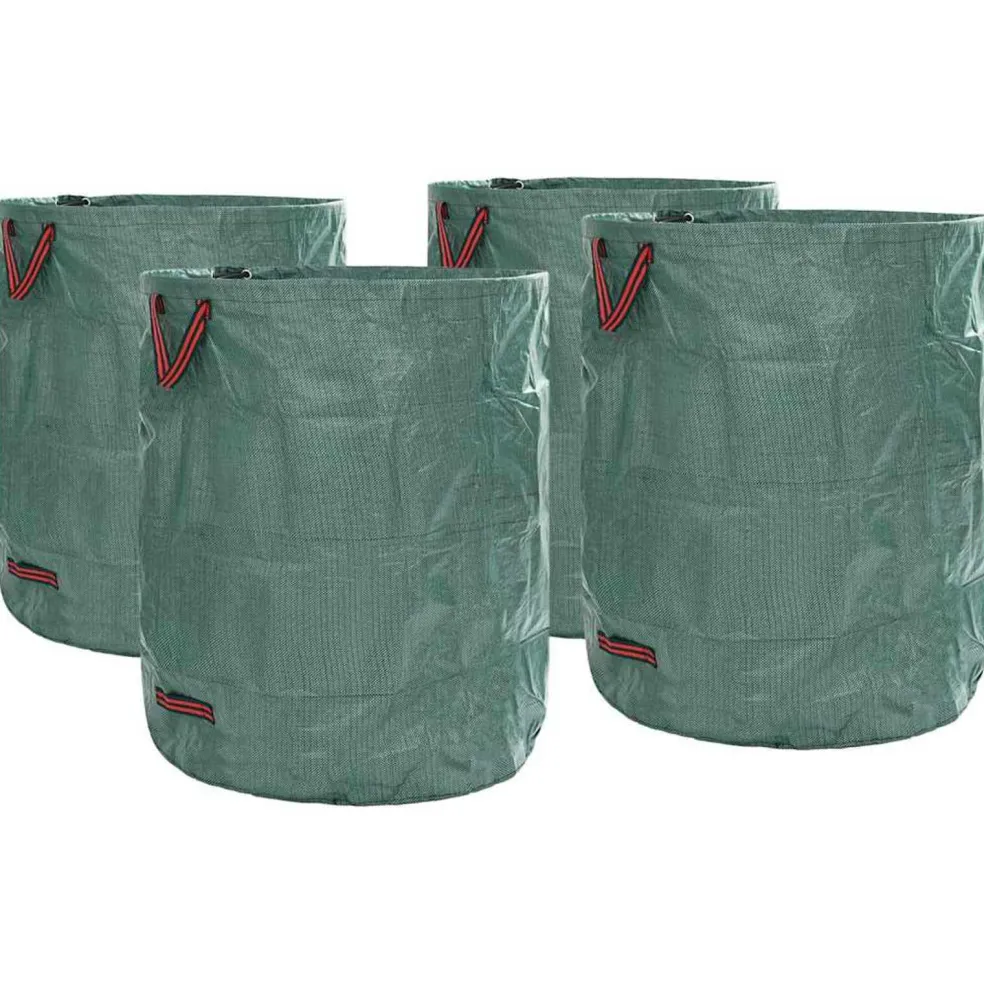 vidaXL Tuinafvalzakken 4 st 500 l Groen Polypropyleen