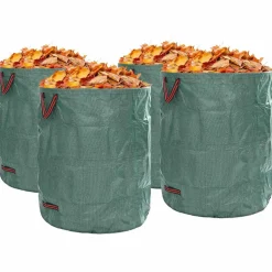 vidaXL Tuinafvalzakken 4 st 500 l Groen Polypropyleen