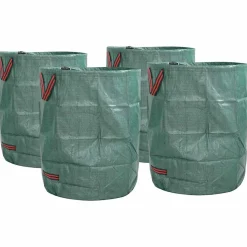 vidaXL Tuinafvalzakken 4 st 300 l Groen Polypropyleen