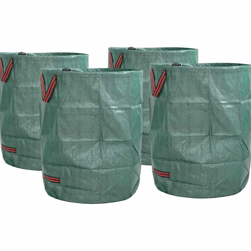 vidaXL Tuinafvalzakken 4 st 300 l Groen Polypropyleen