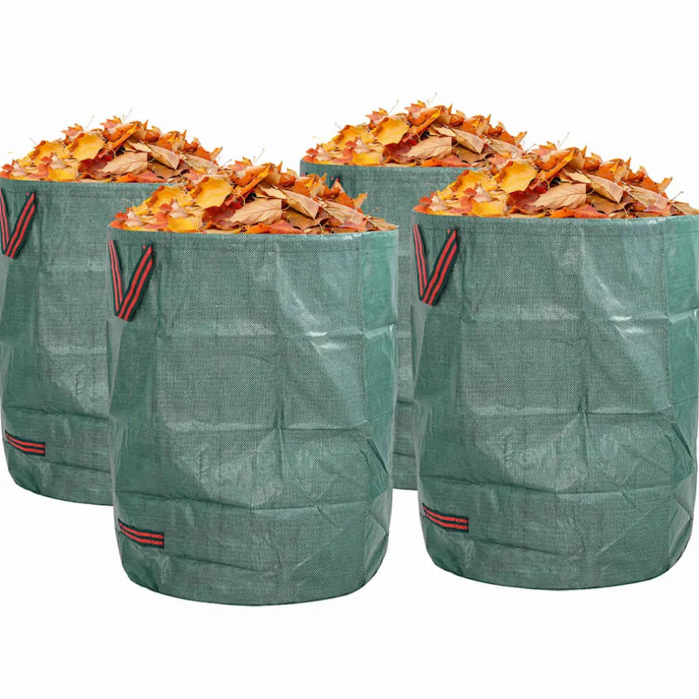 vidaXL Tuinafvalzakken 4 st 300 l Groen Polypropyleen