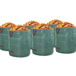 vidaXL Tuinafvalzakken 12 st 120 l Groen Polypropyleen 45 x 45 x 76 cm