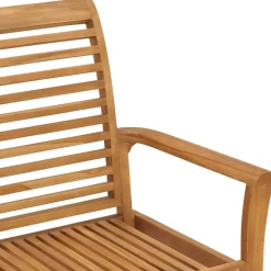 vidaXL Tuinbank 112 cm massief teakhout