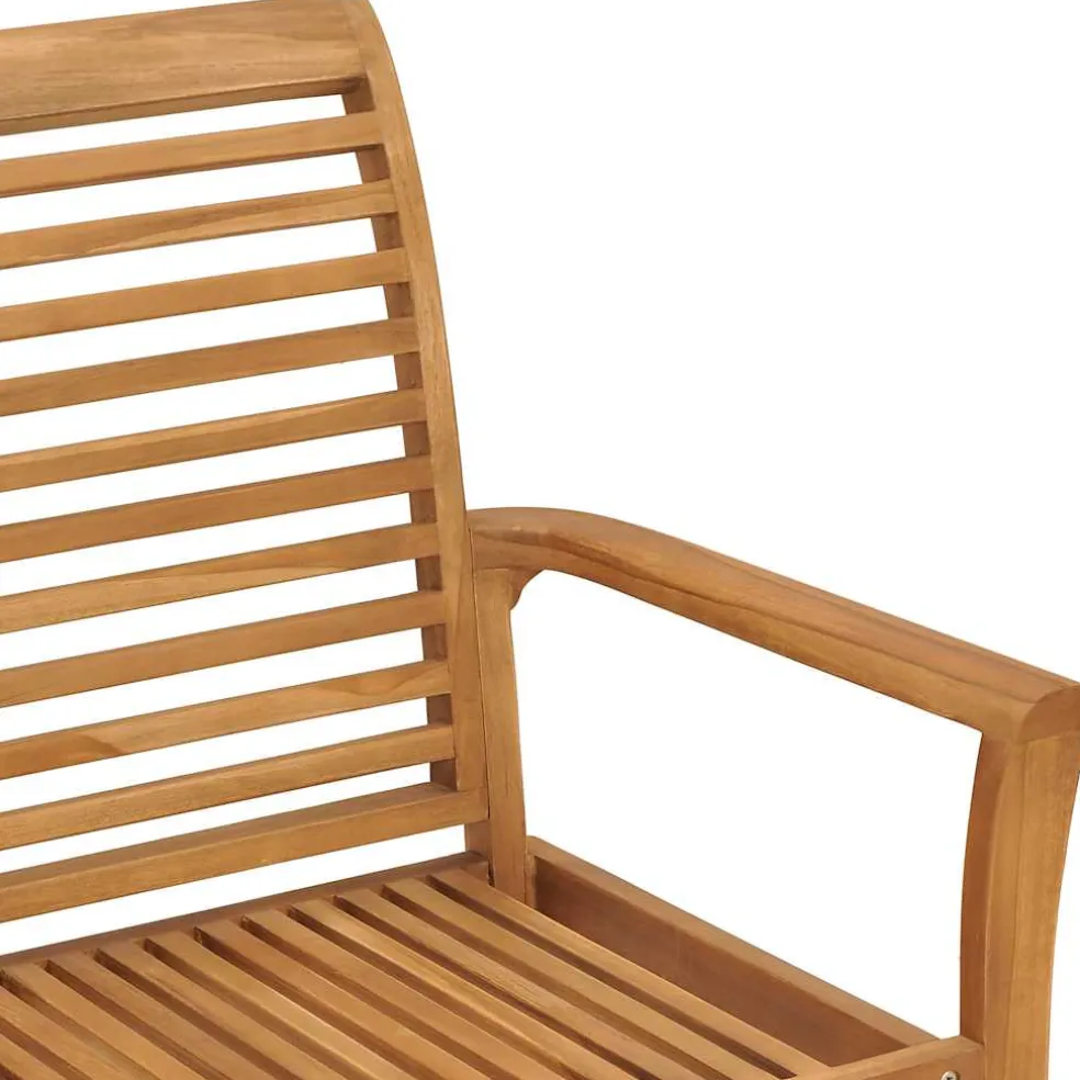 vidaXL Tuinbank 112 cm massief teakhout