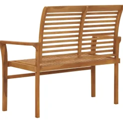 vidaXL Tuinbank 112 cm massief teakhout
