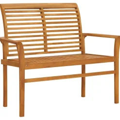 vidaXL Tuinbank 112 cm massief teakhout
