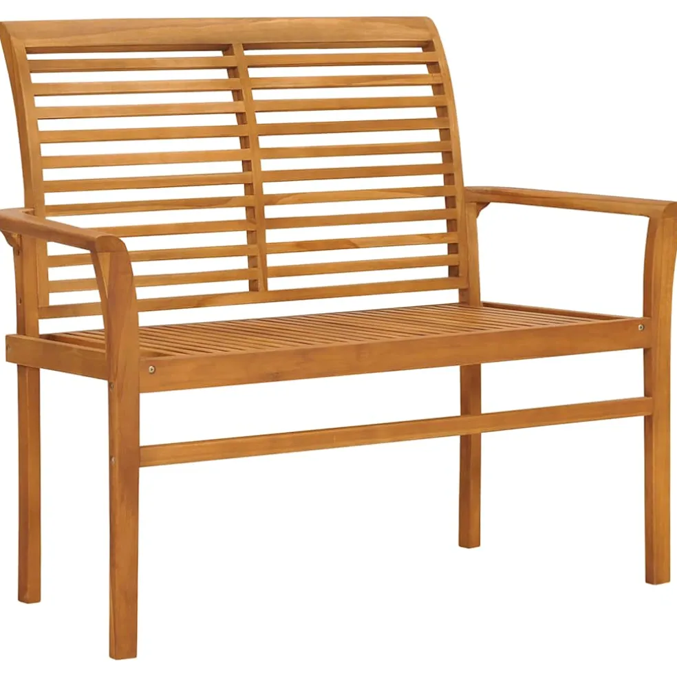 vidaXL Tuinbank 112 cm massief teakhout