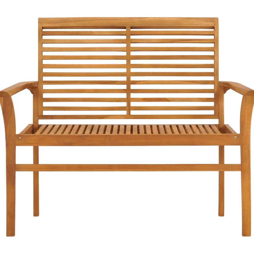 vidaXL Tuinbank 112 cm massief teakhout