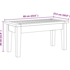 vidaXL Tuinbank en Tafel Set 2 st Grijs en Bruin Massief teakhout