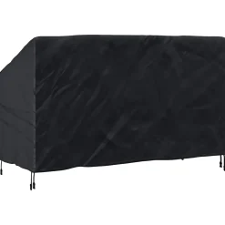 vidaXL Tuinbankhoes Zwart 165 x 70 x 65 / 94 cm 210D Oxford Stof