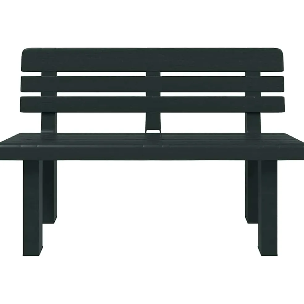 vidaXL Tuinbankje 110x52x71 cm polypropeen groen