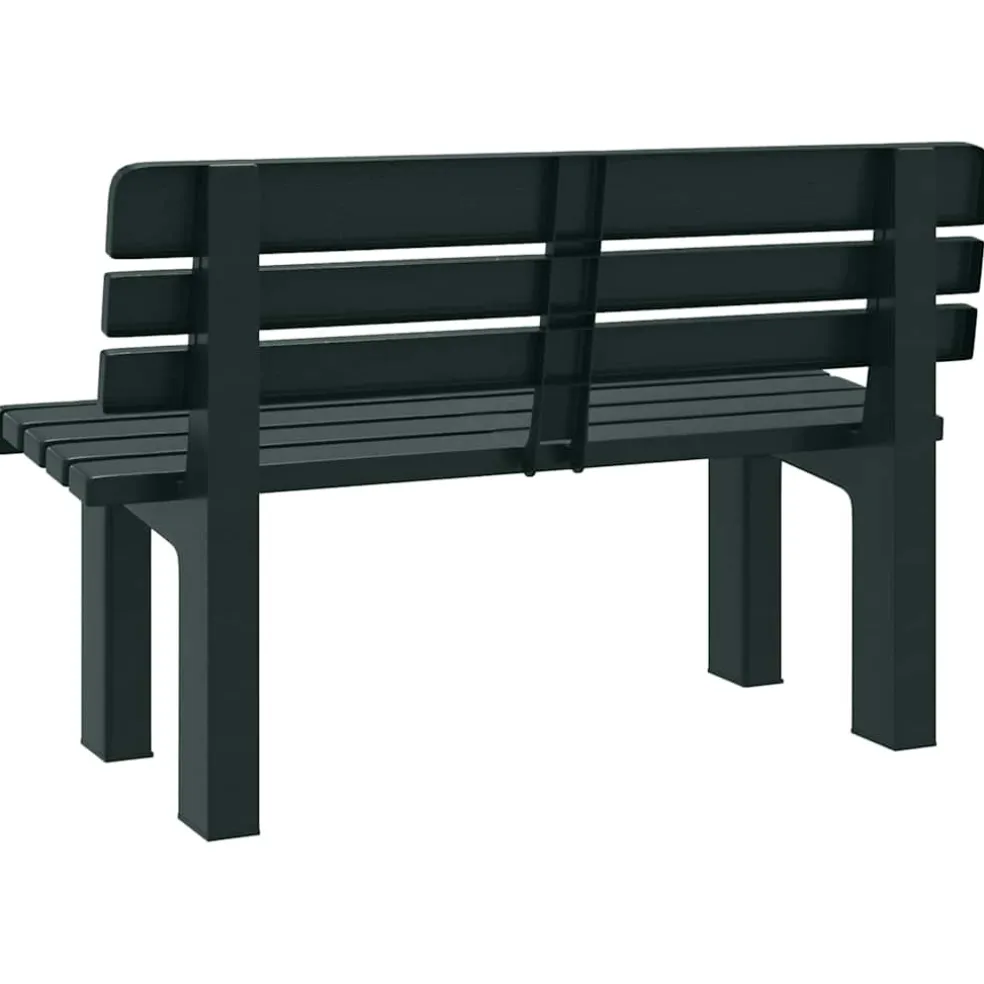 vidaXL Tuinbankje 110x52x71 cm polypropeen groen