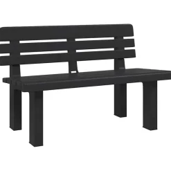 vidaXL Tuinbankje 110x52x71 cm polypropeen antracietkleurig