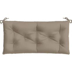 vidaXL Tuinbankkussens 2 st 100x50x7 cm oxford stof taupe