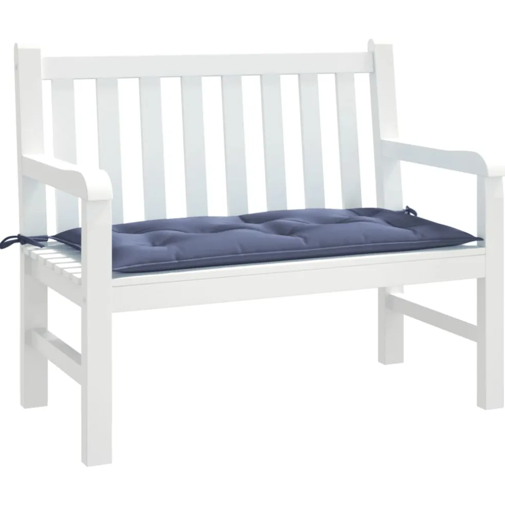 vidaXL Tuinbankkussen 100x50x7 cm oxford stof marineblauw