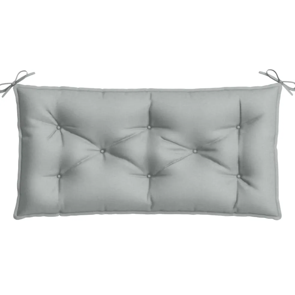 vidaXL Tuinbankkussen 100x50x7 cm stof gemêleerd lichtgrijs