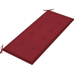 vidaXL Tuinbank met kussen 120 cm bamboe