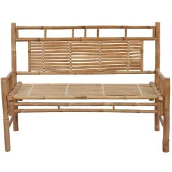 vidaXL Tuinbank met kussen 120 cm bamboe
