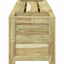 vidaXL Tuinbank met opbergruimte en plantenbak 193,5 x 40 x 41 cm