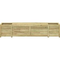 vidaXL Tuinbank met opbergruimte en plantenbak 193,5 x 40 x 41 cm