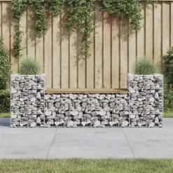 vidaXL Tuinbank schanskorfontwerp 183x41x60,5 cm geïmpregneerd hout