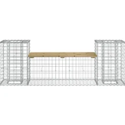vidaXL Tuinbank schanskorfontwerp 183x41x60,5 cm geïmpregneerd hout