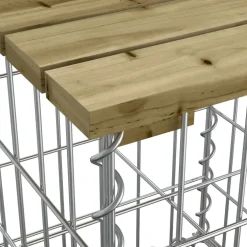 vidaXL Tuinbank schanskorfontwerp 184x71x65,5 cm geïmpregneerd hout