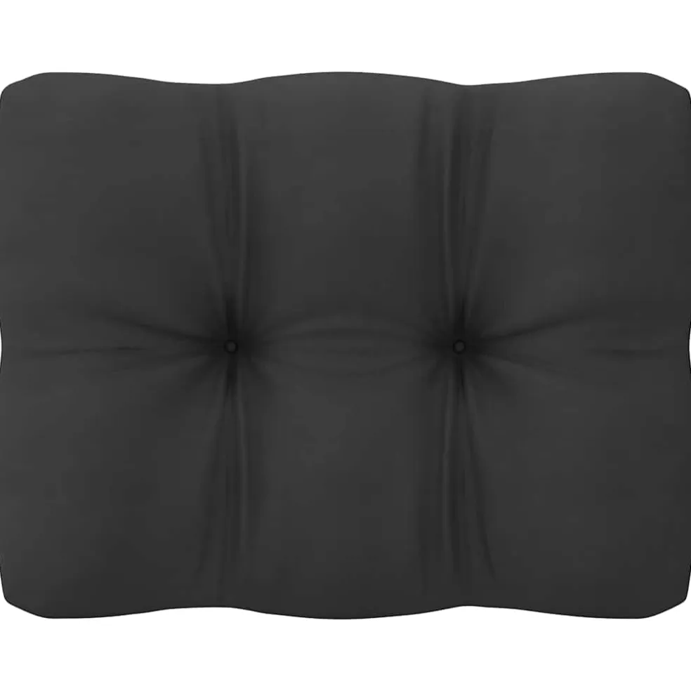 vidaXL Tuinbank 2-zits met kussens massief grenenhout wit
