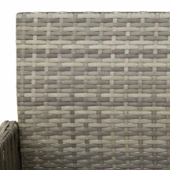 vidaXL Tuinbarkrukken 2 st poly rattan grijs