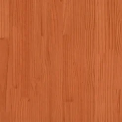 vidaXL Tuinbartafel met dak bruin 112,5x57x195,5 cm massief hout