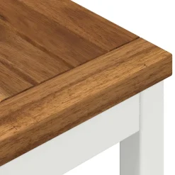 vidaXL Tuinbar Tafel NAARDEN Natuurlijk en Wit 60 x 60,5 x 105 cm