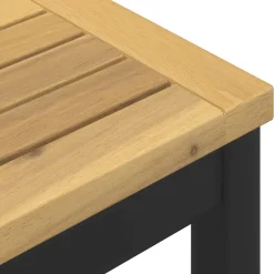 vidaXL Tuinbar Tafel NAARDEN Wit en zwart 60 x 60,5 x 105 cm