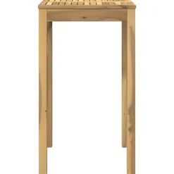 vidaXL Tuinbar Tafel Wit 60 x 60,5 x 105 cm Massief Acaciahout