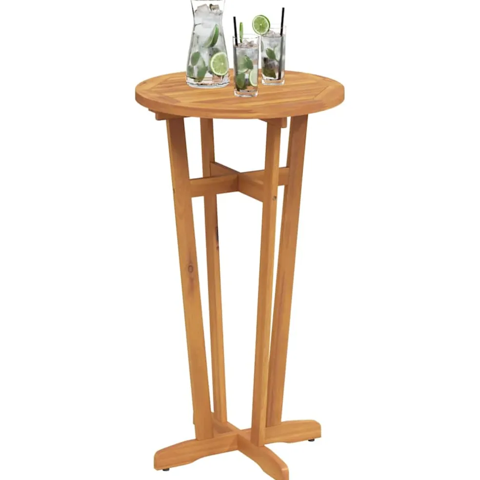 vidaXL Tuinbartafel Ø 60x105 cm massief acaciahout