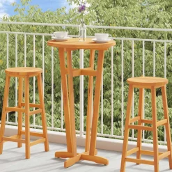 vidaXL Tuinbartafel Ø 60x105 cm massief acaciahout
