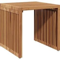 vidaXL Tuin Bijzettafel Bruin 45 x 45,5 x 45,5 cm Massief Teakhout