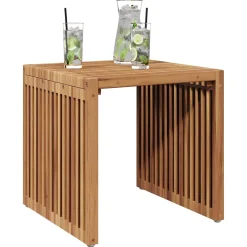 vidaXL Tuin Bijzettafel Bruin 45 x 45,5 x 45,5 cm Massief Teakhout