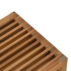 vidaXL Tuin Bijzettafel Bruin 50 x 32,5 x 35 cm Massief Teakhout