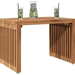 vidaXL Tuin Bijzettafel Bruin 50 x 32,5 x 35 cm Massief Teakhout