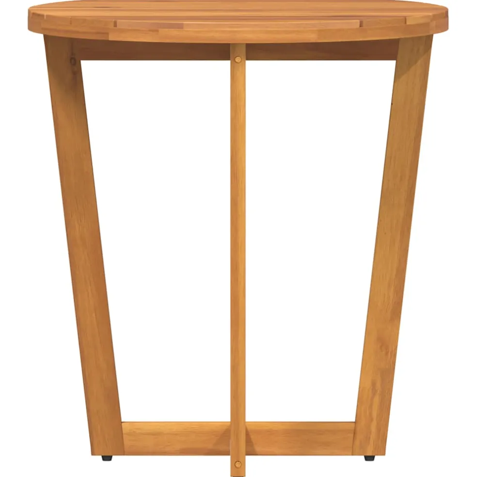 vidaXL Tuinbijzettafel rond Ø70x75 cm massief acaciahout