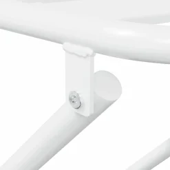 vidaXL Tuin Bistro Set 3 st Wit Staal