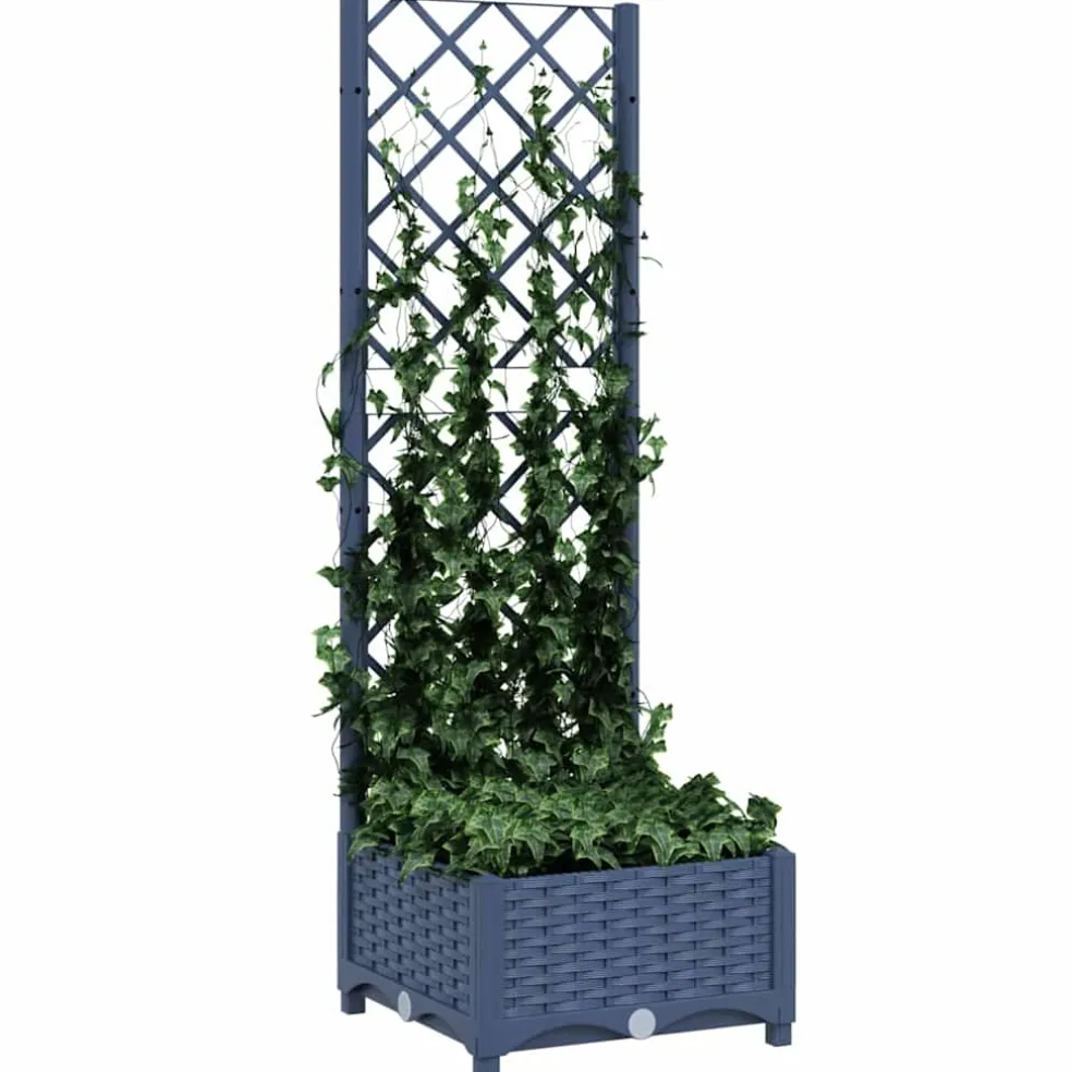 vidaXL Tuin Blauw Grijs 40 x 40 x 121,5 cm