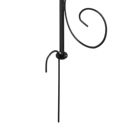 vidaXL Tuinboog Ø180x255 cm staal zwart