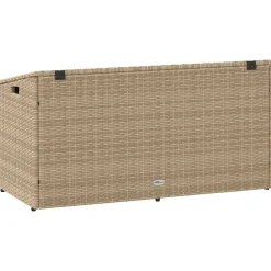 vidaXL Tuinbox beige 110x50x58 cm poly rattan