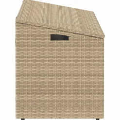 vidaXL Tuinbox beige 110x50x58 cm poly rattan