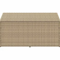 vidaXL Tuinbox beige 110x50x58 cm poly rattan