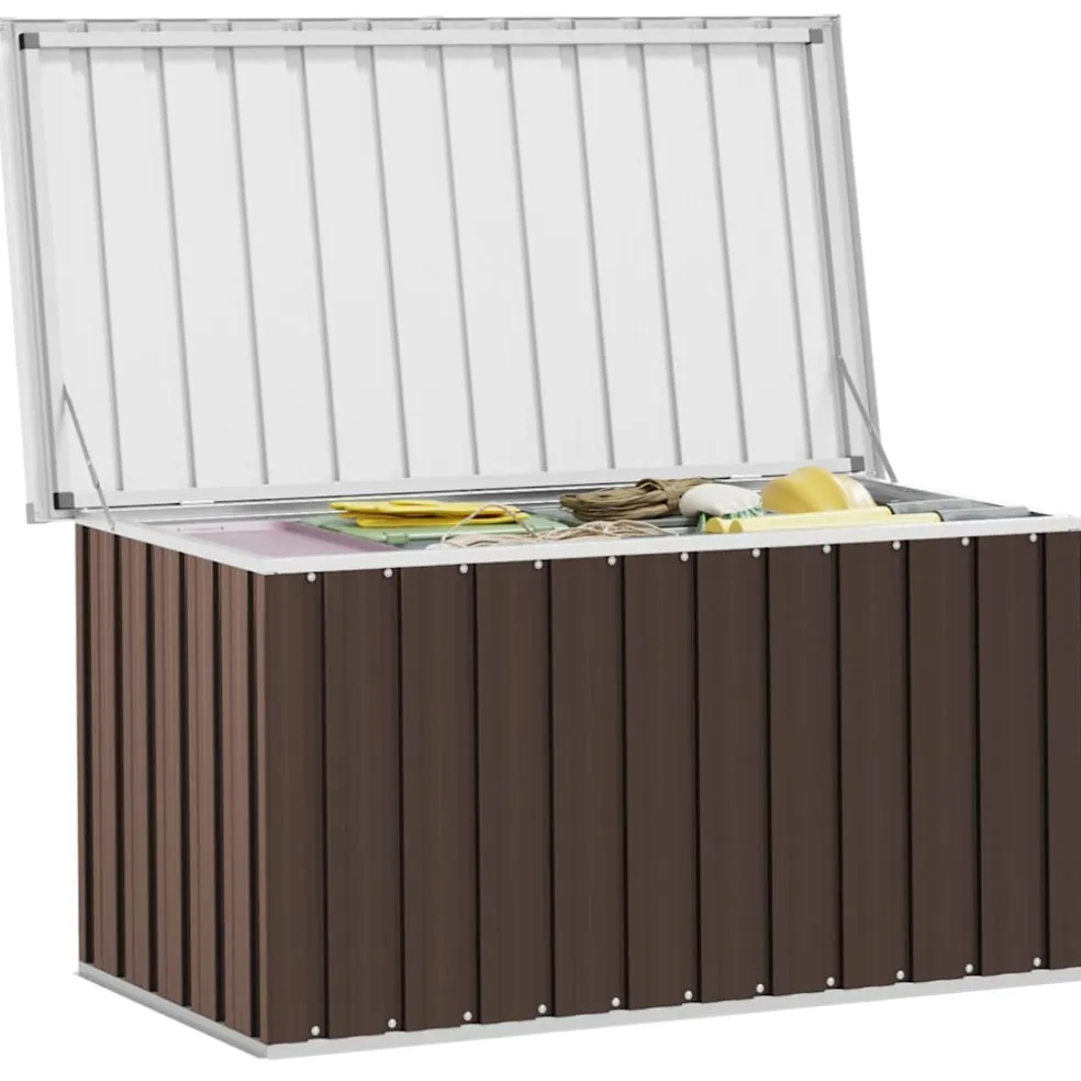 vidaXL Tuinbox Bruin 129x67x65 cm